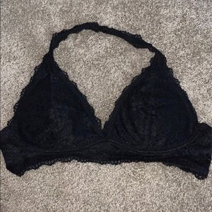 Black lace bralette